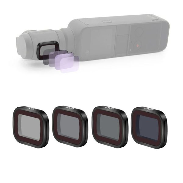STARTRC 4 in 1 ND8 + ND16 + ND32 + ND64 Optical Glass Lens Filter Kits for DJI OSMO Pocket 2