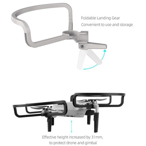 Sunnylife 4 PCS Anti-collision Protectors Guard Bumpers with Heightened Landing Legs for DJI Mini 2 (Black) - Image 10