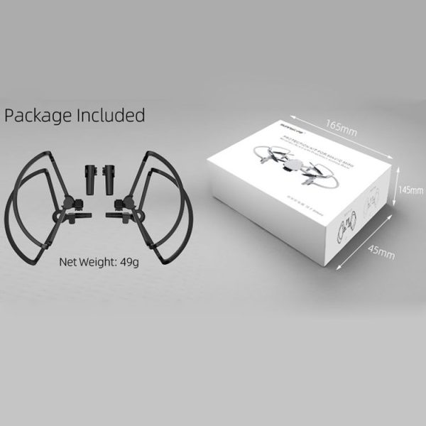 Sunnylife 4 PCS Anti-collision Protectors Guard Bumpers with Heightened Landing Legs for DJI Mini 2 (Black) - Image 14