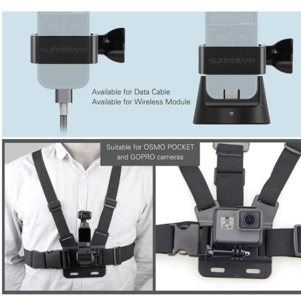 Sunnylife OP-Q9201 Elastic Adjustable Body Chest Straps Belt with Metal Adapter for DJI OSMO Pocket 2 - Image 6
