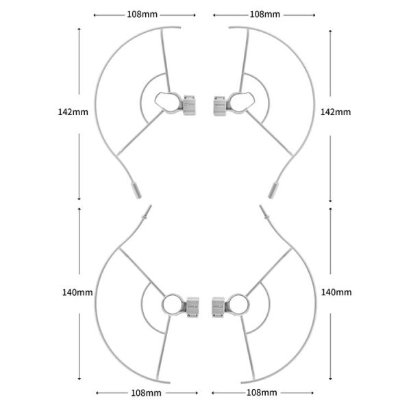 STARTRC 1109131 Drone Propeller Protective Guard Anti-collision Ring for DJI Mini 2 / Mavic Mini (Grey) - Image 4