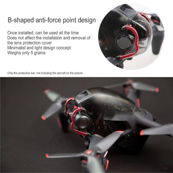 Gimbal Drone Bumper Protection Bumper For DJI FPV (Red) - Image 3