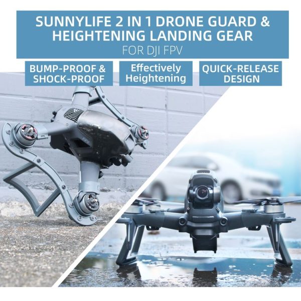 Sunnylife FV-LG543 Guard Heightened Anti-collision Anti-drop Landing Gear Holder for DJI FPV Drone - Image 3