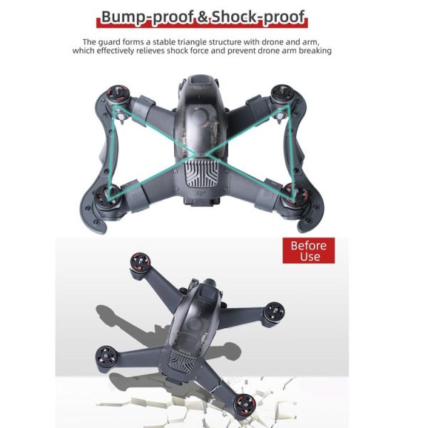 Sunnylife FV-LG543 Guard Heightened Anti-collision Anti-drop Landing Gear Holder for DJI FPV Drone - Image 4