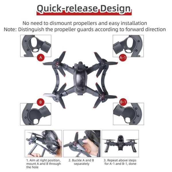 Sunnylife FV-LG543 Guard Heightened Anti-collision Anti-drop Landing Gear Holder for DJI FPV Drone - Image 7