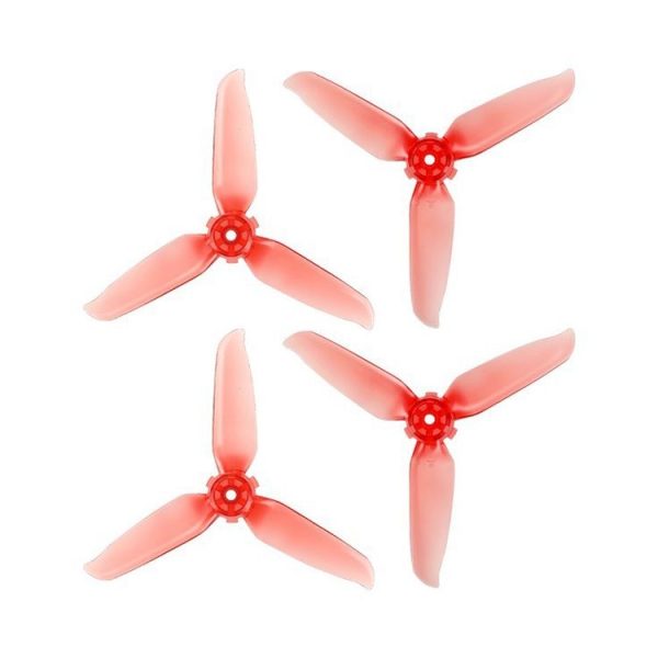 RCSTQ 2 Pairs Clear Color Quick-release Propellers for DJI FPV (Red) - Image 2