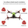 RCSTQ 2 Pairs Clear Color Quick-release Propellers for DJI FPV (Red) - Image 4