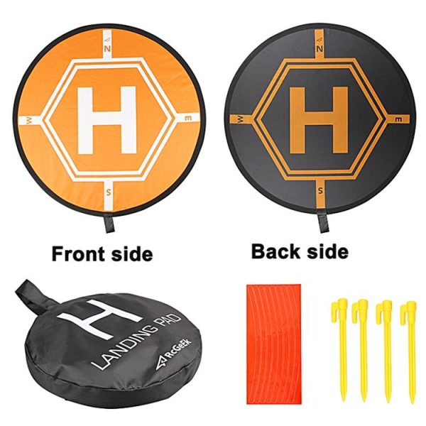 RCGEEK 80cm Round Portable Parking Apron Foldable Landing Pad for DJI FPV / Mavic mini / mini 2 / Air 2S - Image 2