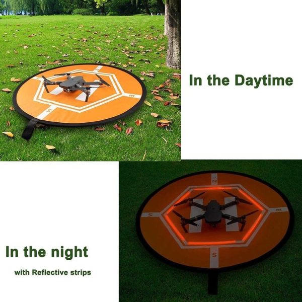 RCGEEK 80cm Round Portable Parking Apron Foldable Landing Pad for DJI FPV / Mavic mini / mini 2 / Air 2S - Image 4