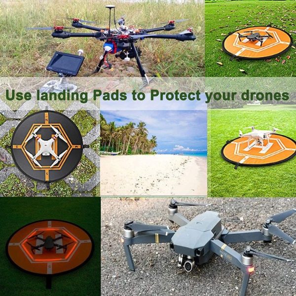 RCGEEK 80cm Round Portable Parking Apron Foldable Landing Pad for DJI FPV / Mavic mini / mini 2 / Air 2S - Image 6