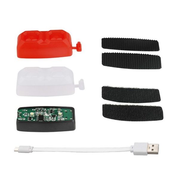 RCSTQ Rechargeable Strobe Signal Lights with Red + White Silicone Case for DJI FPV - Image 3