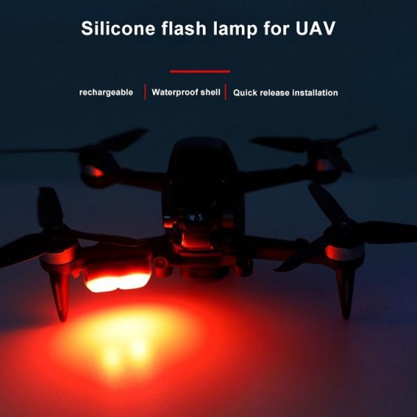 RCSTQ Rechargeable Strobe Signal Lights with Red + White Silicone Case for DJI FPV - Image 6
