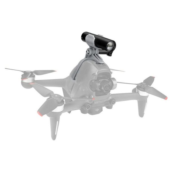 RCSTQ Flashlight Night Light + Torch Bracket Kit for DJI FPV Drone (Black)