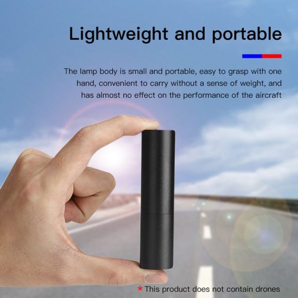 RCSTQ Flashlight Night Light + Torch Bracket Kit for DJI FPV Drone (Black) - Image 8