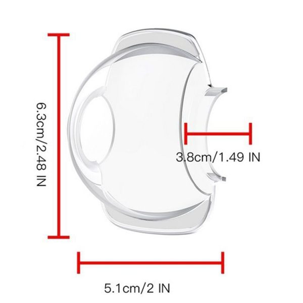 RCSTQ Gimbal Camera Lens Protective Hood Sunshade Cover for DJI FPV Drone (Transparent) - Image 2