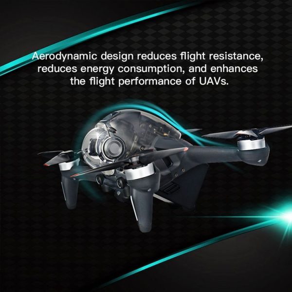 RCSTQ Gimbal Camera Lens Protective Hood Sunshade Cover for DJI FPV Drone (Transparent) - Image 4