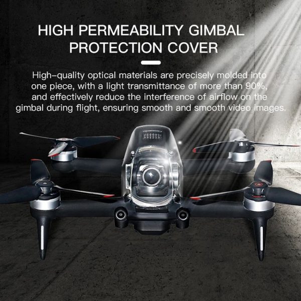 RCSTQ Gimbal Camera Lens Protective Hood Sunshade Cover for DJI FPV Drone (Transparent) - Image 6