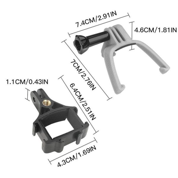 RCSTQ for DJI OSMO Pocket / Pocket 2 Fixed Bracket Base Mounts Extend Bracket Adapter for DJI FPV Drone - Image 2