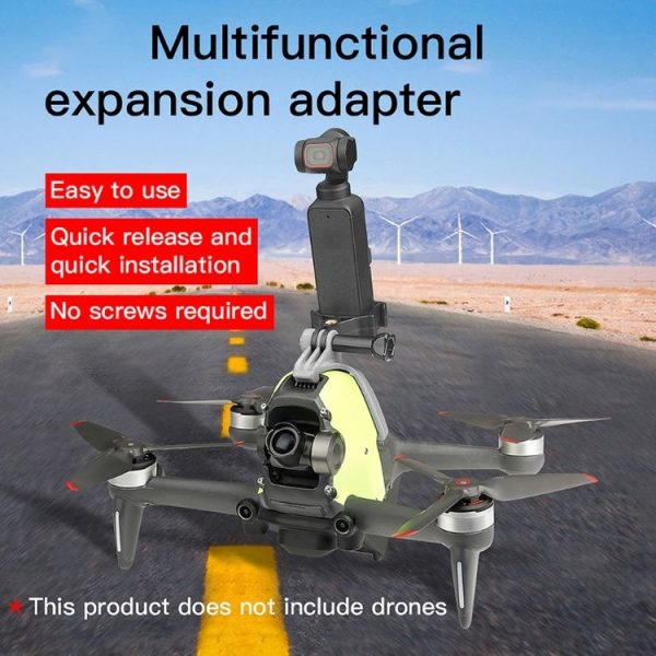 RCSTQ for DJI OSMO Pocket / Pocket 2 Fixed Bracket Base Mounts Extend Bracket Adapter for DJI FPV Drone - Image 8