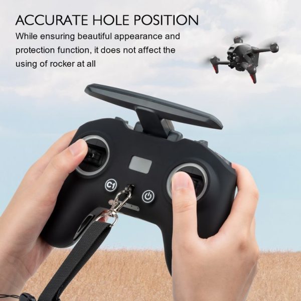 STARTRC Silicone Shockproof Anti-scratch Case for DJI FPV Remote Control (Black) - Image 6