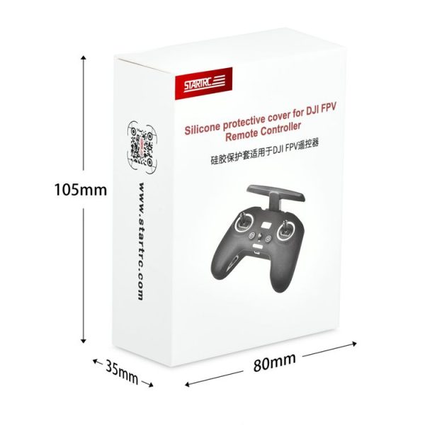 STARTRC Silicone Shockproof Anti-scratch Case for DJI FPV Remote Control (Black) - Image 9