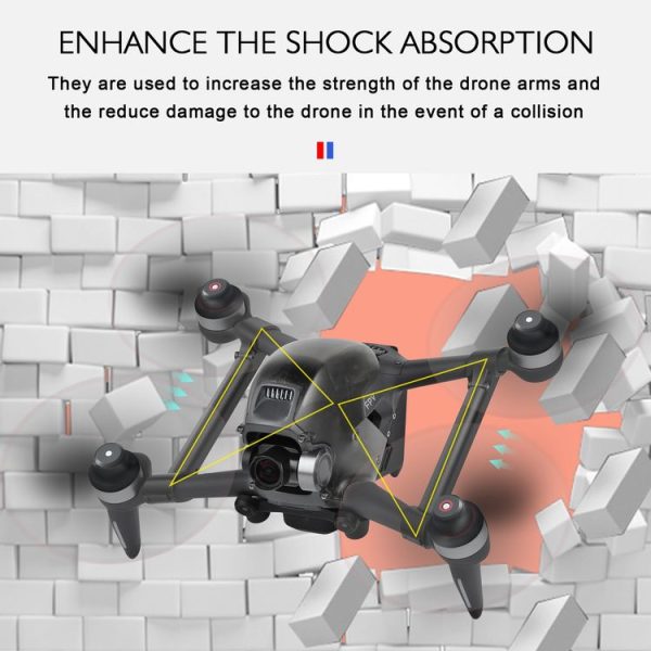 STARTRC Removable Arm Bracers Mount Anti-vibration Shock Absorber Enhancer for DJI FPV Combo Drone - Image 7