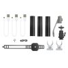 RCSTQ Expansion Buckle Bracket Flashlight Night Flight Kit for DJI Mavic Air 2 / Air 2S / Mavic 2 / Autel EVO 2 / Femi X8 SE Drone, Triple Flashlight