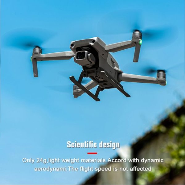 STARTRC 1109521 for DJI Mavic Air 2 / AIR 2S Foldable Quick Release Anti-collision Landing Gear Height Extender Holder (Black) - Image 4