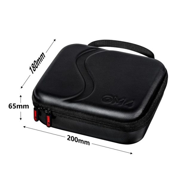 STARTRC 1109770 Portable PU Leather Storage Bag Carrying Case for DJI OM4 / Osmo Mobile 3, Size: 20cm x 18cm x 6.5cm (Black) - Image 2