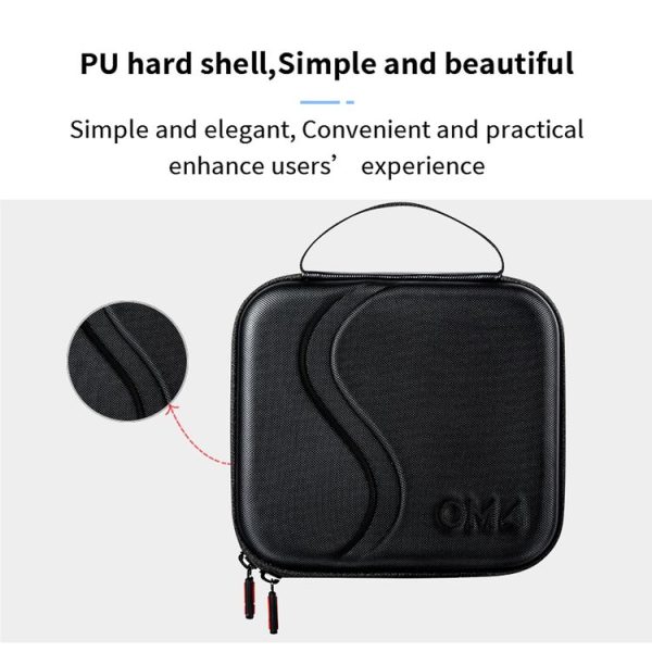 STARTRC 1109770 Portable PU Leather Storage Bag Carrying Case for DJI OM4 / Osmo Mobile 3, Size: 20cm x 18cm x 6.5cm (Black) - Image 7