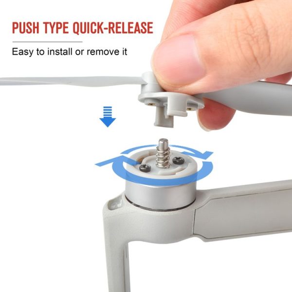 STARTRC 2 Pairs Foldable Quick-release Propellers for DJI Mini 2 (Grey) - Image 4