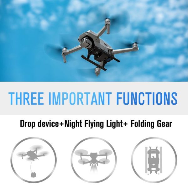 STARTRC for DJI Mavic Air 2 / AIR 2S Air-Dropping Thrower System Folding Landing Gear Leg (Black) - Image 7