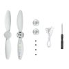 STARTRC One Pair Rechargeable Noise Reduction LED Flashing Propeller for DJI Mini 2 (Grey) - Image 2