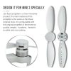 STARTRC One Pair Rechargeable Noise Reduction LED Flashing Propeller for DJI Mini 2 (Grey) - Image 4