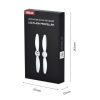 STARTRC One Pair Rechargeable Noise Reduction LED Flashing Propeller for DJI Mini 2 (Grey) - Image 9