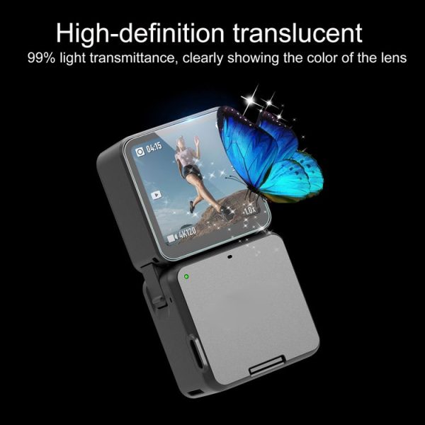 STARTRC 6 in 1 Lens + Front and Back LCD Display 9H 2.5D Tempered Glass Film for DJI Action 2 - Image 3