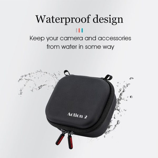 STARTRC Diamond Texture PU Storage Case Bag for DJI Action 2 (Black) - Image 6