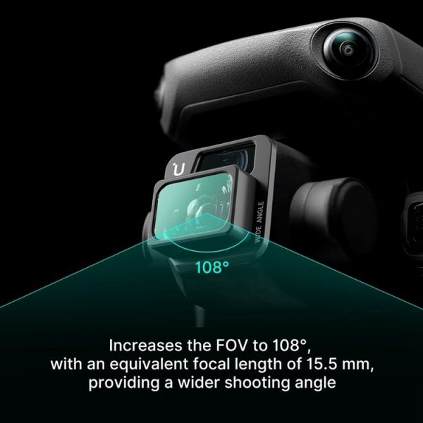 Ulanzi Drone 0.75X 108 Degree Wide Angle Lens Filter For DJI Mavic 3 (Black) - Image 3