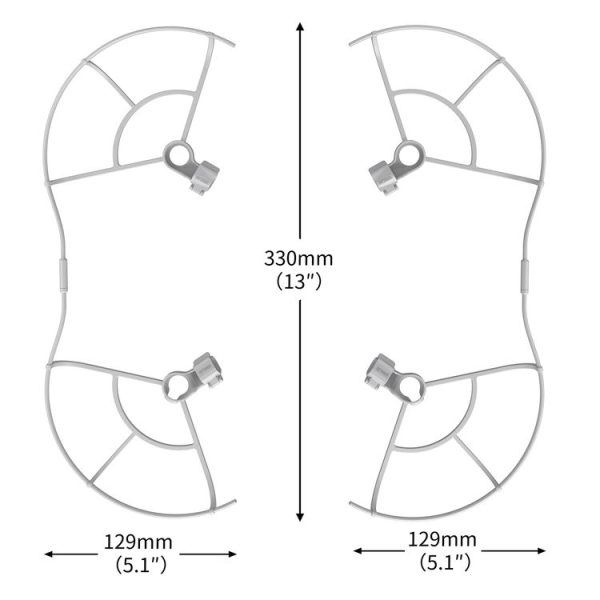 STARTRC Drone Propeller Protective Guard Anti-collision Ring for DJI Mini 3 Pro (Grey) - Image 3