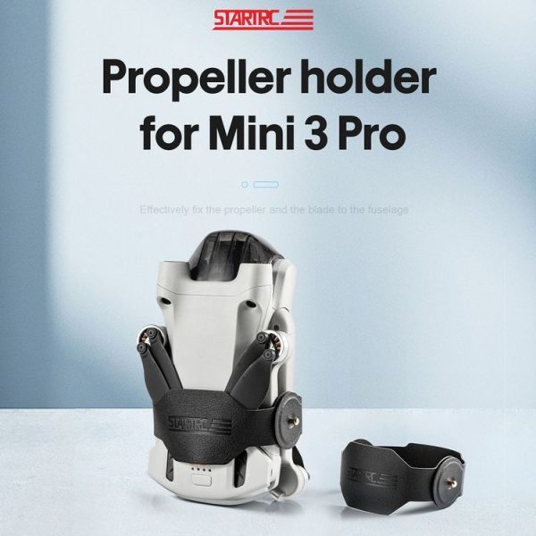 STARTRC Drone PU Propellers Holder Guard Prop Blade Stabilizer for DJI Mini 3 Pro (Black) - Image 4