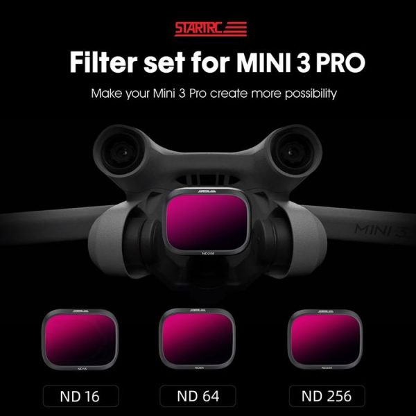 STARTRC 3 in 1 ND16 ND64 ND256 Lens Filter For DJI Mini 3 Pro - Image 3