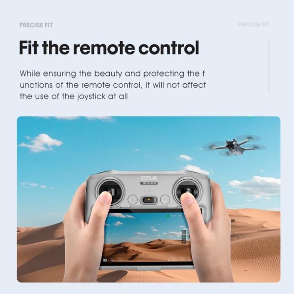 STARTRC Silicone Shockproof Anti-scratch Case for DJI Mini 3 Pro Remote Control (Grey) - Image 4