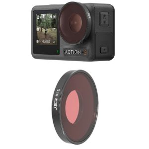JSR Diving Color Lens Filter For DJI Osmo Action 3 (Red)