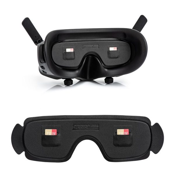 DJI Goggles 2 / Avata Goggles STARTRC PU Dustproof Memory Card Storage Holder Lens Cover Antenna Storage Cover (Black)
