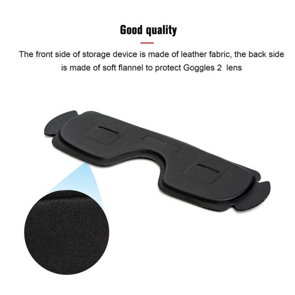DJI Goggles 2 / Avata Goggles STARTRC PU Dustproof Memory Card Storage Holder Lens Cover Antenna Storage Cover (Black) - Image 5