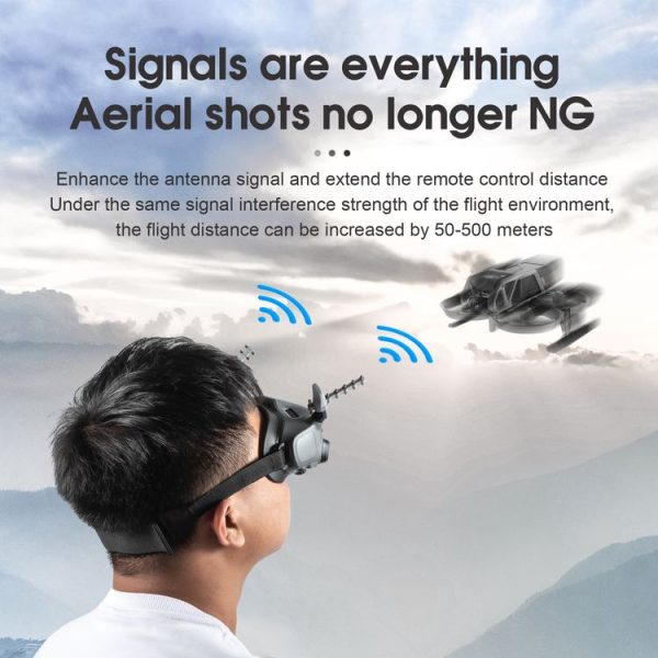 DJI Avata Goggles 2 STARTRC 5.8GHz Yagi Antenna Signal Booster (Grey) - Image 4