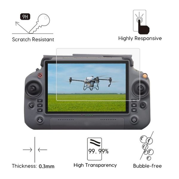 DJI T40 Remote Control Explosion-proof Tempered Glass Drone RC Screen Film - Image 3