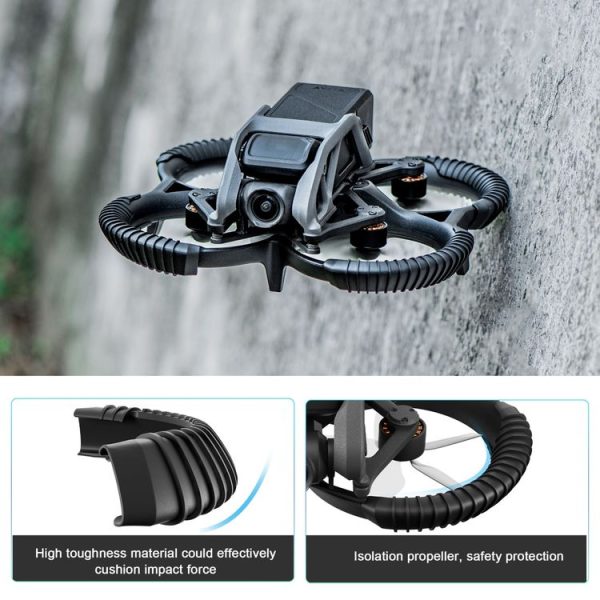 DJI Avata STARTRC Drone Propeller TPU Protective Guard Anti-collision Ring Cover (Black) - Image 4