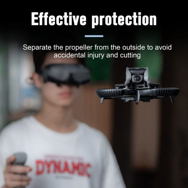DJI Avata STARTRC Drone Propeller TPU Protective Guard Anti-collision Ring Cover (Black) - Image 5