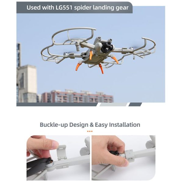 DJI Mini 3 Sunnylife Drone Propeller Protective Guard Anti-collision Ring (Grey) - Image 5